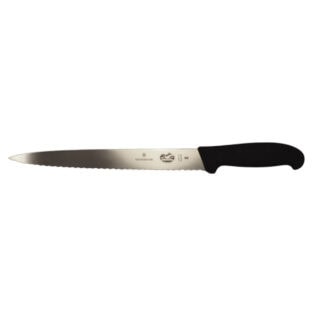 COUTEAU TRANCHEUR DENTELE 10''
