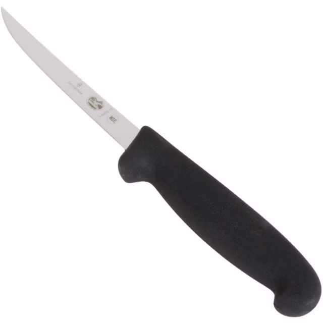 COUTEAU DESOSSEUR 5'' SEMI-FLEXIBLE NOIR FIBROX VICTORINOX