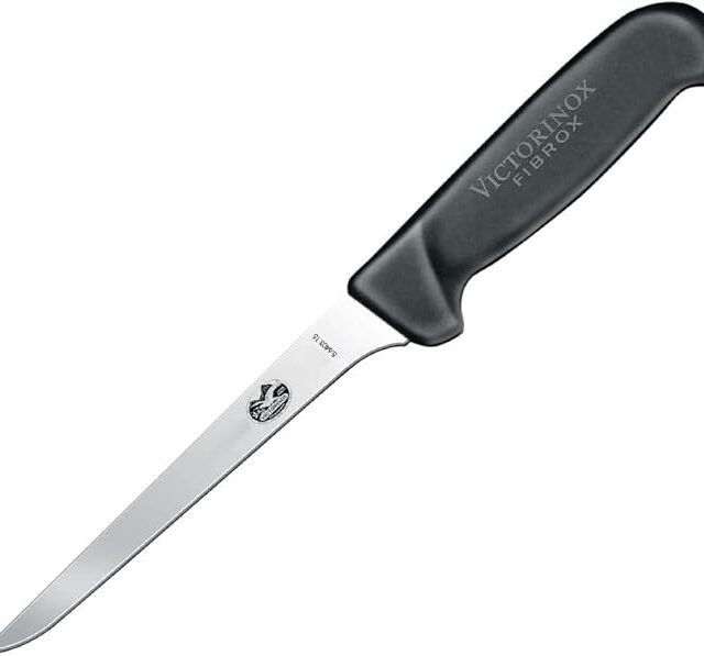 COUTEAU DESOSSEUR LAME 6'' MANCHE NOIR FIBROX VICTORINOX
