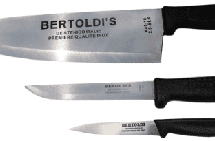 Ensemble de 3 couteaux sans alvéoles