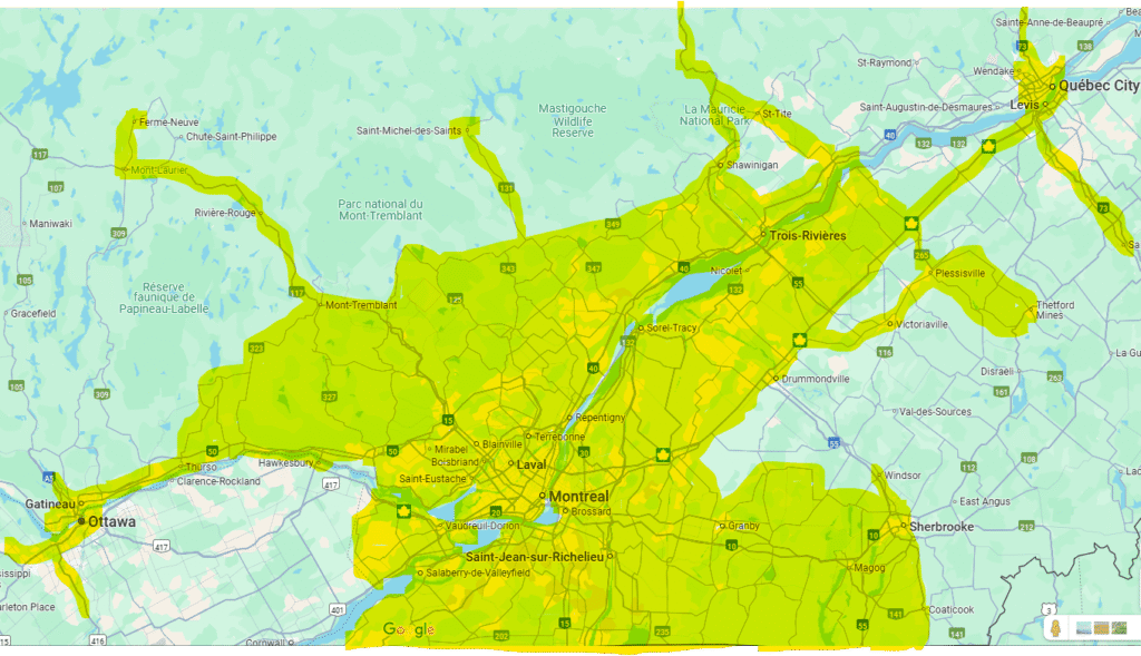 Territoire desservie pour La location de couteaux